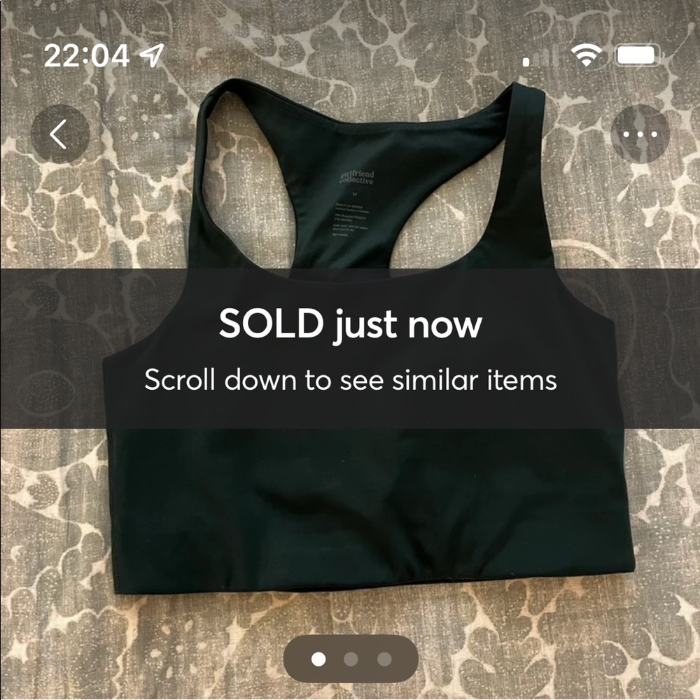 Girlfriend Collective Paloma Bra - dark green